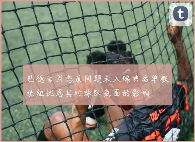 巴德吉因态度问题未入瑞典名单教练组忧虑其对球队氛围的影响
